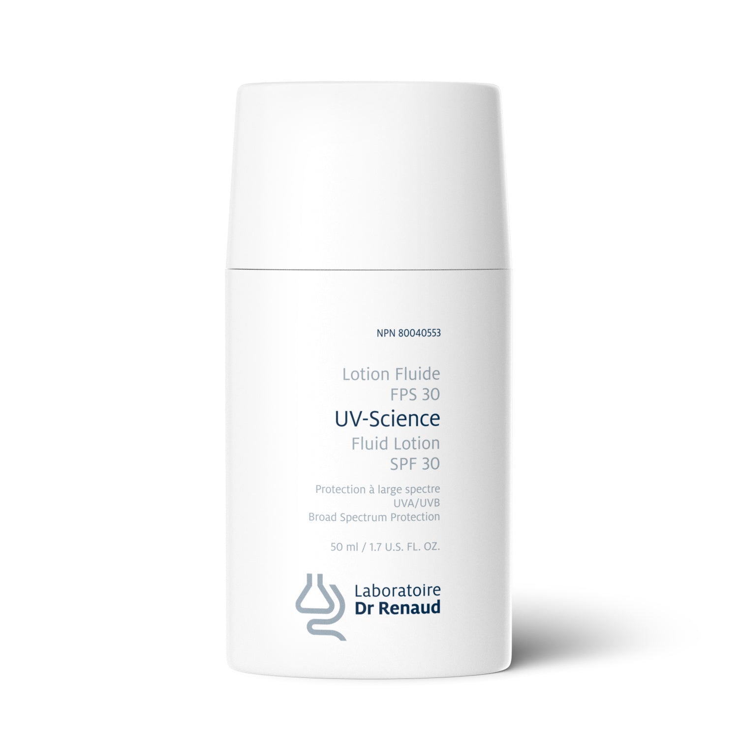 UV-science Lotion Solaire Minérale Visage à Protection Large Spectre FPS 30