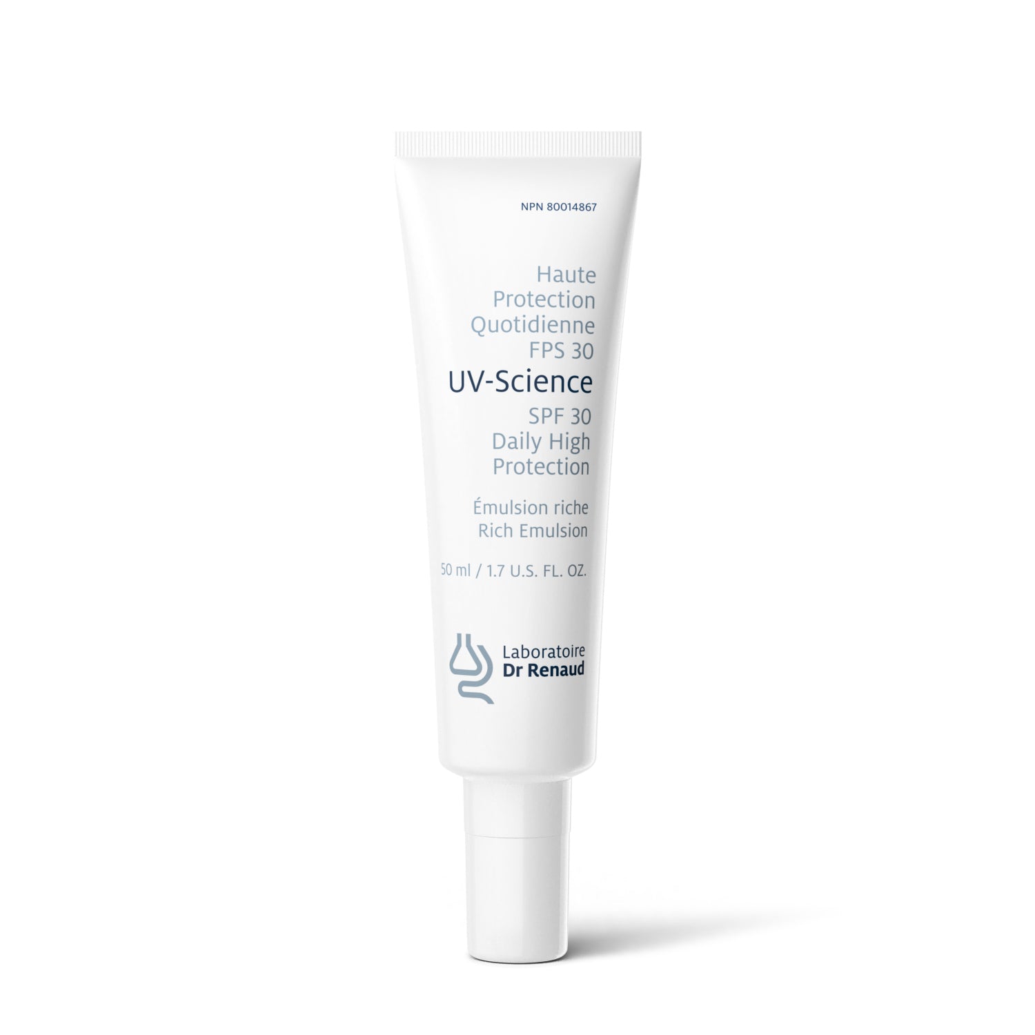 UV-science Lotion Solaire Minérale Visage à Protection Large Spectre FPS 30