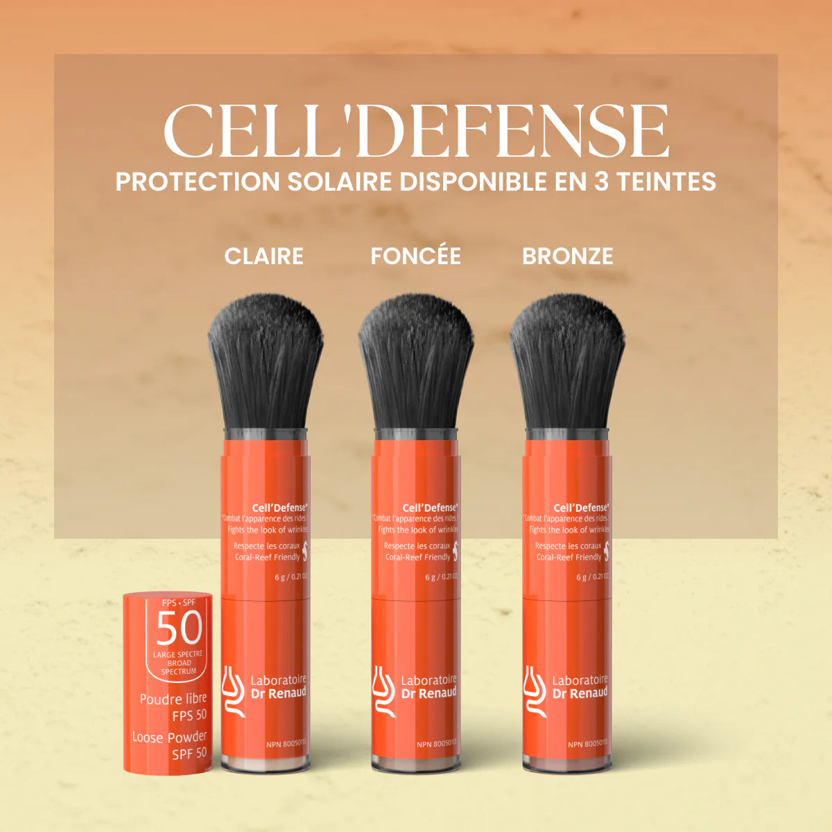 Cell'defense Poudre Minérale à Protection Large Spectre FPS 50